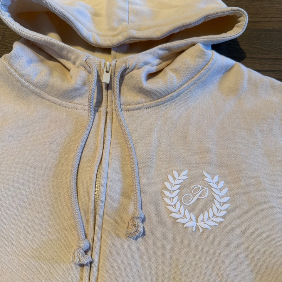 Victoria’s Secret Rosa Mujer Talla XL Cremallera Sudadera con Capucha Crema Bling Corona P Logo Foto 2 de 4