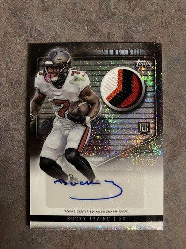 2024 Topps Midnight Rookie Jersey Autos Bucky Irving #RJA-BI Winter Solstice /35