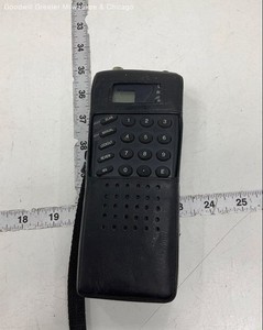 Vintage Uniden Bearcat SC150B Handheld Radio Scanner in Leather Case