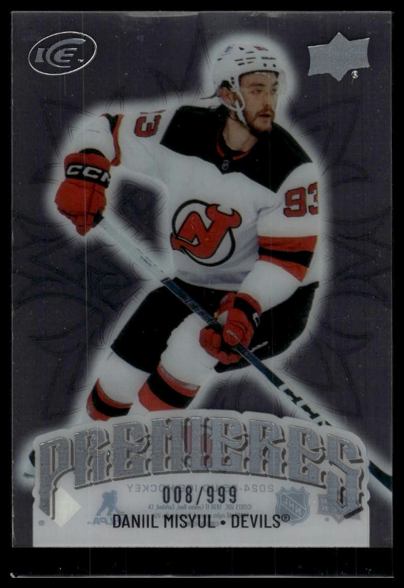 2024-25 Upper Deck Ice #185 Daniil Misyul #/999 RC SN, RC
