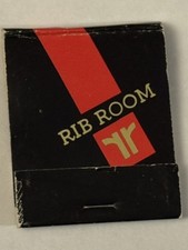 Rib Room Restaurant Used Matchbook Sonesta Hotels 20 Strike Back Vintage Old