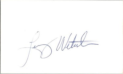 1980's -Lenny Webster- Signed/Autograph/Auto Index Card Minnesota Twins MLB