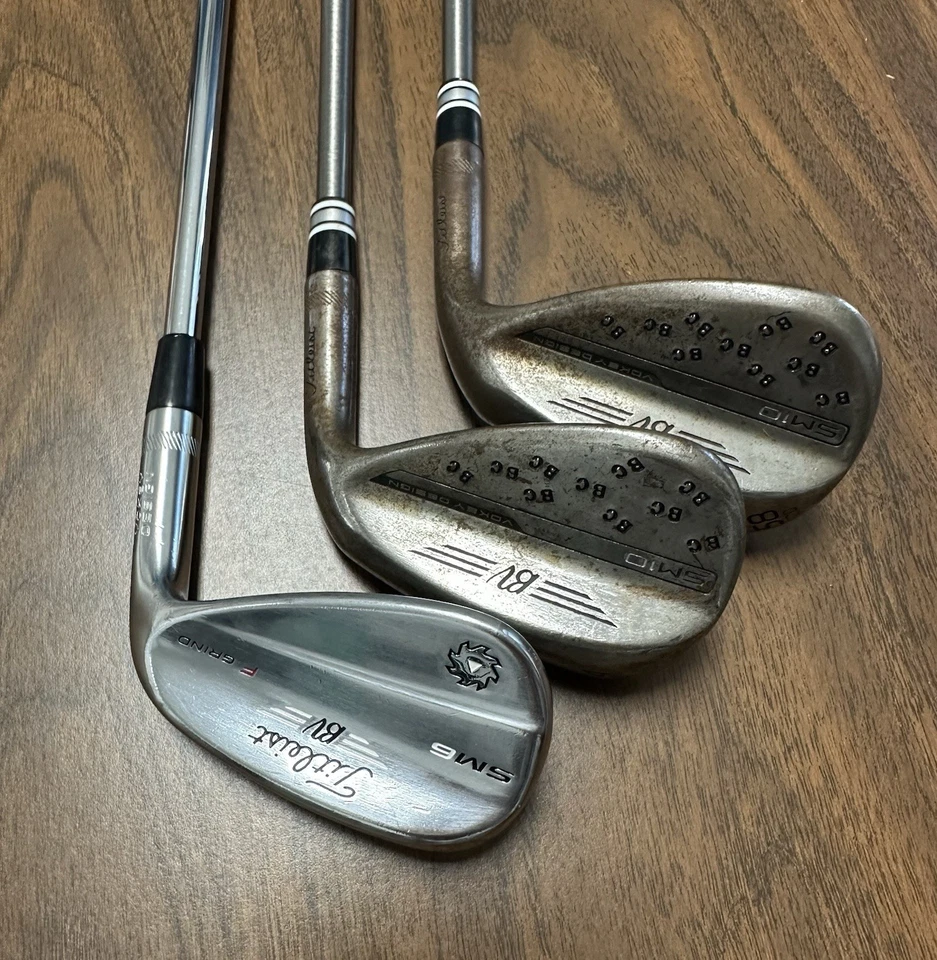 Titleist Vokey SM10 Raw wedges 55 & 60 Degree SM6 50* Steel fiber Tour Van Built - Image 2 of 4