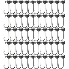 50pcs Round Ball Jig Heads Fishing Hook Crappie Bass Lure Bait 1/64 1/32 1/16 oz