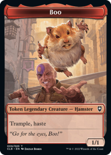minsc and boo mtg card & Boo, Timeless Heroes +1/+1 Counters Magic Custom Commander Deck Put three +1/+1 counters on up to one target creature with trample or haste MTG Minsc & Boo, Timeless
