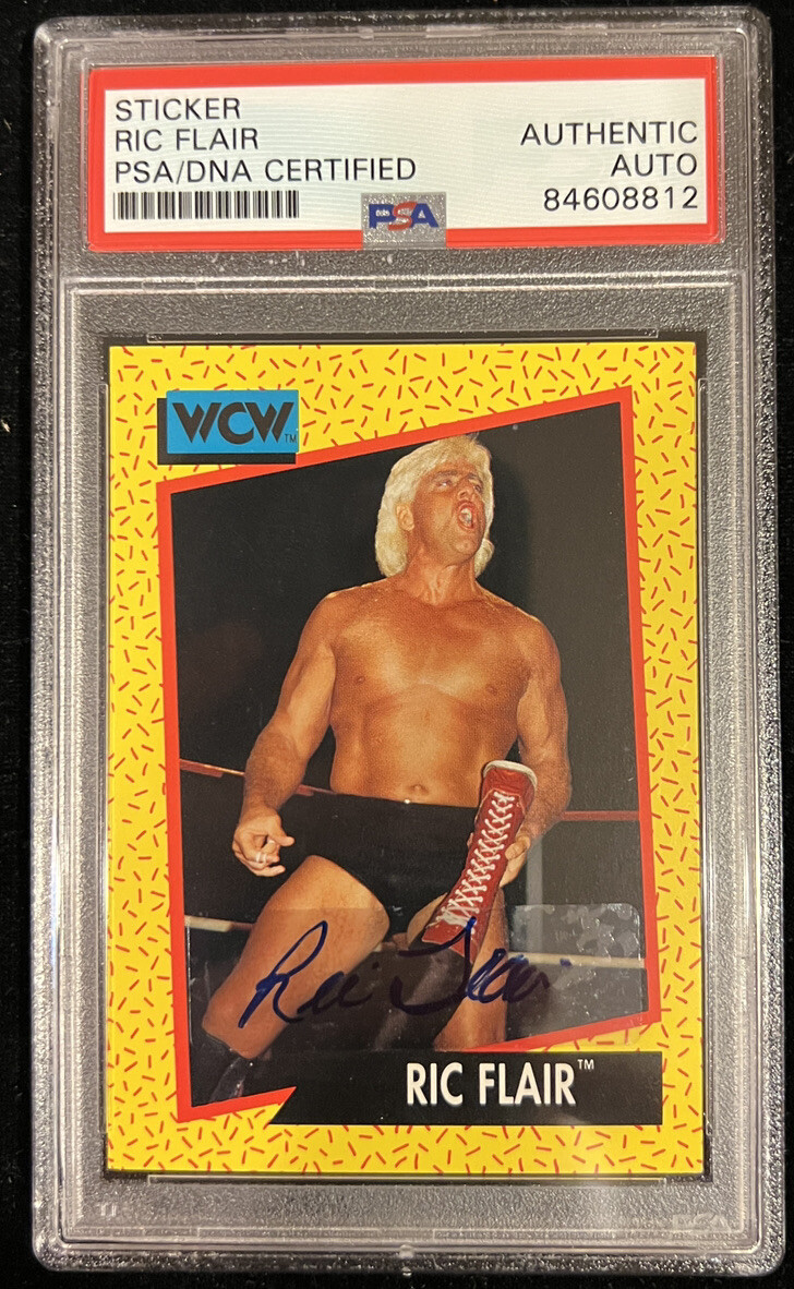 Ric Flair Signed 1991 WCW #47 Card WWE PSA/DNA AUTO AUTHENTIC NATURE BOY WWF