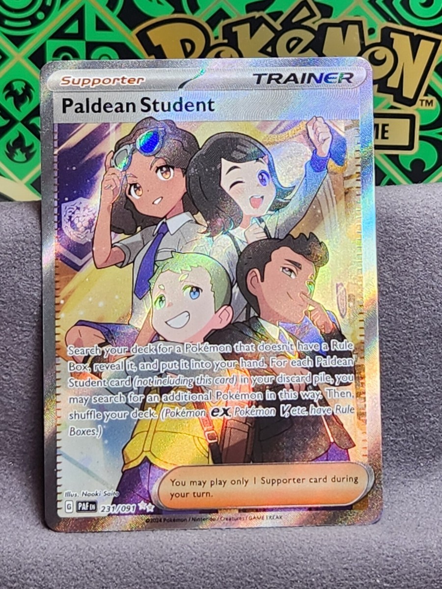 paldean student pokemon card price 085/091 - Paldean Fates Video Games Pokemon Paldean Student 230/091 Paldean