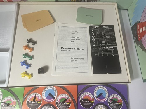 Waddington's Formula 1 Motor Racing gioco da tavolo,1 auto mancante, vintage 1973 - Foto 8 di 9