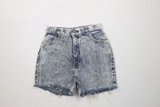 Vintage 90s Streetwear Womens 7 Distressed Acid Wash Cut Off Denim Jean Shorts