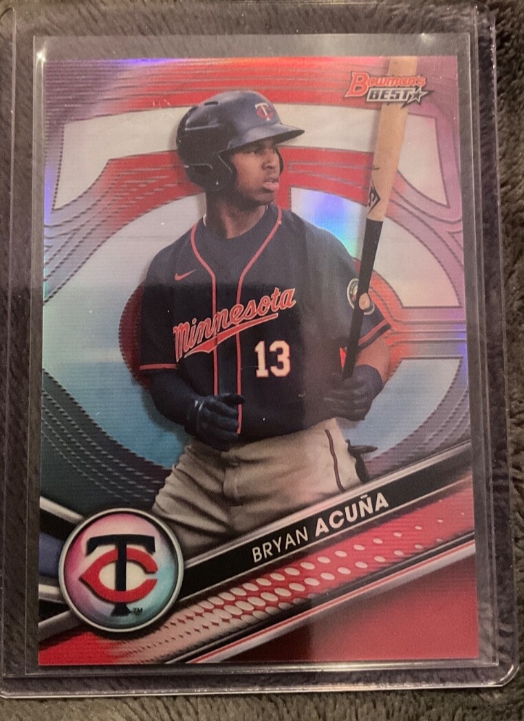 2022 BOWMAN'S BEST BRYAN ACUNA RED REFRACTOR #2/10 #TP-14