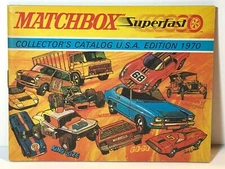 MATCHBOX SUPERFAST COLLECTOR'S CATALOG U.S.A. EDITION 1970 ORIGINAL LESNEY