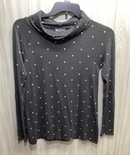 MARKET & SPRUCE Women’s (Size S) Long Sleeve Turtleneck Shirt Elbow Accent