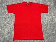 VINTAGE Blank Skate grunge XS Screen Stars Shirt Red Single Stitch USA Made