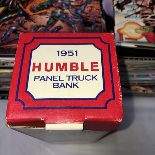 HUMBLE EXXON ESSO 1951 GMC PANEL DELIVERY TRUCK ERTL DIECAST COIN BANK #B547 - Picture 5 of 5