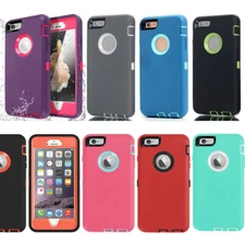 For iPhone 7 8 SE 4.7 Case Heavy Duty Shockproof Cover Built-in Screen Protector