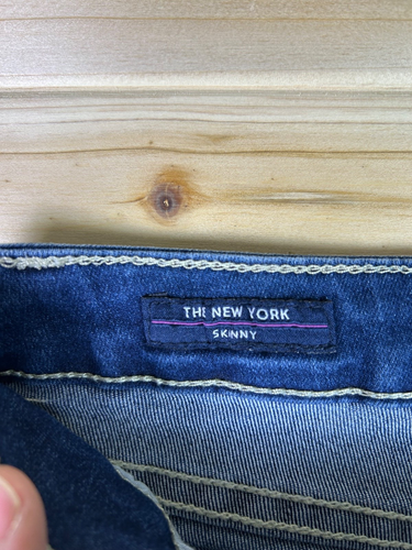 Vigoss Jeans Girls Size 16 The New York Skinny Embellished Low Rise Denim - Picture 6 of 12