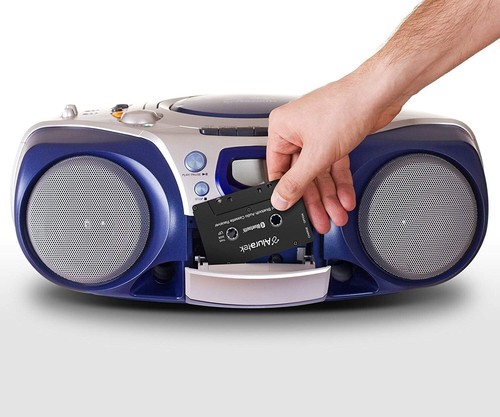 Transform Vintage Cassette Players with Bluetooth Receiver - 33ft Wireless Range - Afbeelding 6 van 7