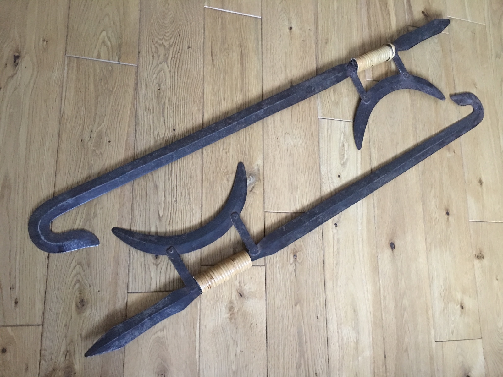 a chinese hook weapon pair for sword collector eBay