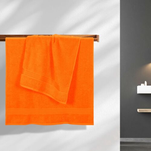Cotone Confezione 2 Asciugamani Da Bagno Oversize Set 28x55 Pollici, Asciugamani Da Bagno Grandi, Ultra... - Foto 3 di 8