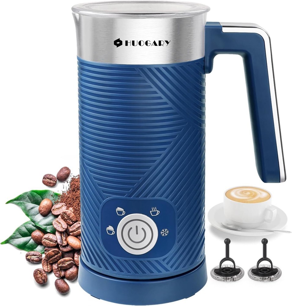 Milk Frother, 4 in 1 Stainless Steel Milk Steamer, Milk Frother and Steamer
