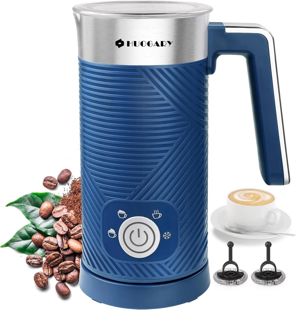 Milk Frother, 4 in 1 Stainless Steel Milk Steamer, Milk Frother and Steamer