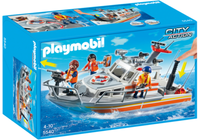 Playmobil 5540 City Action Rettungsboot LöSch-Rettungskreuzer Schiff Boot Selten
