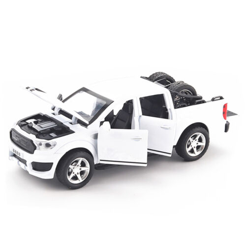 1/32 camionnette à traction arrière Diecasts modèle de voiture WIth son & lumière cadeaux enfants jouet - Photo 1/26
