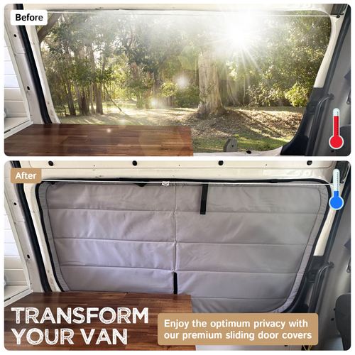 Mercedes Sprinter Black Out Insulated Window Covers - Full Set (4 Pack) - Picture 7 of 14