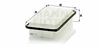 MANN-FILTER C 3127 Air Filter for Toyota