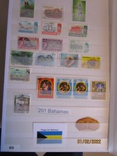 BAHAMAS  Briefmarken -Sammlg. T1 mit 20  Stck.  (1 Fotoseite)