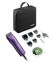 Andis Pro 11pc HOME Clipper Kit w/ Ultraedge Blade,6 Guide Combs,Shears,Case,DVD