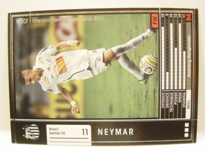 Panini WCCF 2010-11 Neymar Júnior 1992 Brazil No.11 Santos FC #031