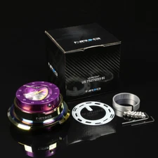 NRG STEERING WHEEL LOCK QUICK RELEASE ADAPTOR GEN 2.8 PURPLE BODY+IRIDIUM RING