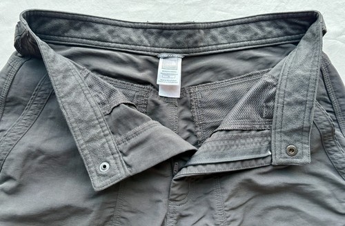 The North Face Mens 32 Gray Pants Cinch-Cord Leg Opening Hiking Fishing Camping - Picture 7 of 16