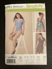 Simplicity 2261 Pattern Top Pants Skirt 6 8 10 12 14 Miss Uncut New 2010