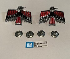 1967 1968 New U.s.a Made Gm Firebird Fender Birds Emblems Pair 68 69 Pair