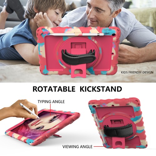 360 Rotating Case Cover+Strap+Screen Protector For iPad 7th Generation 10.2 inch - Picture 56 of 68