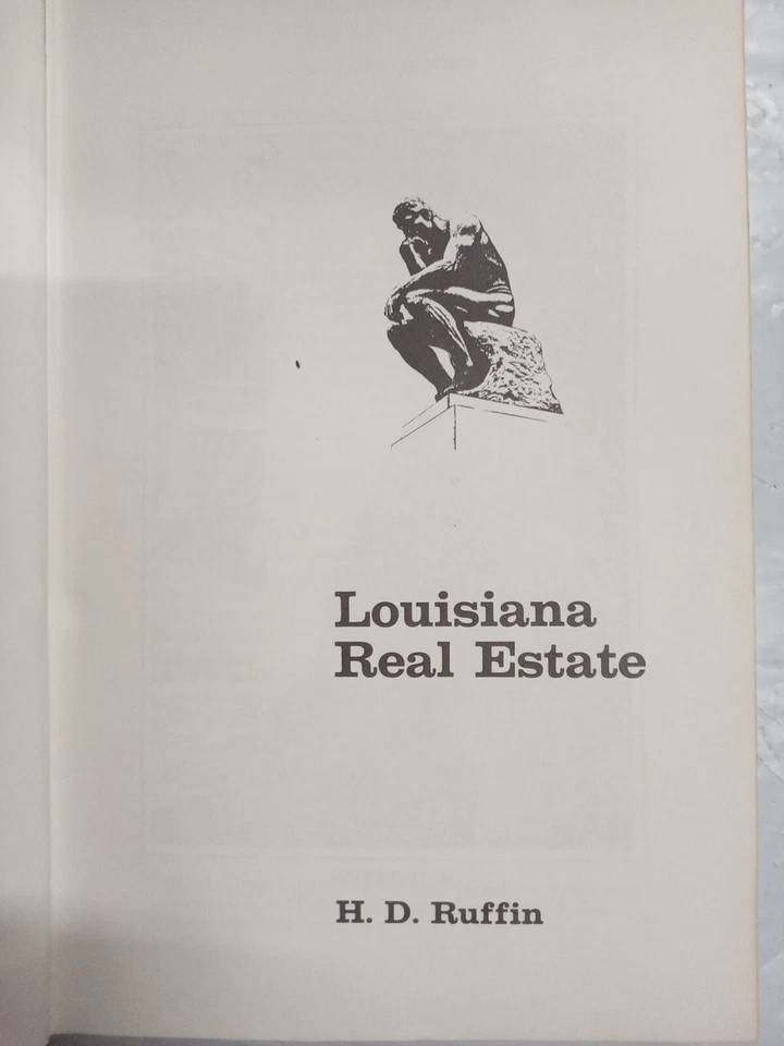 Louisiana Real Estate Textbook 1971 by H. D. Ruffin - Image 4 of 4