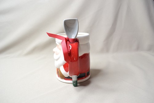 Jumbo Santa Mug With Spoon, Handpainted Ceramic Earthenware, Dishwasher Safe - Picture 2 of 9