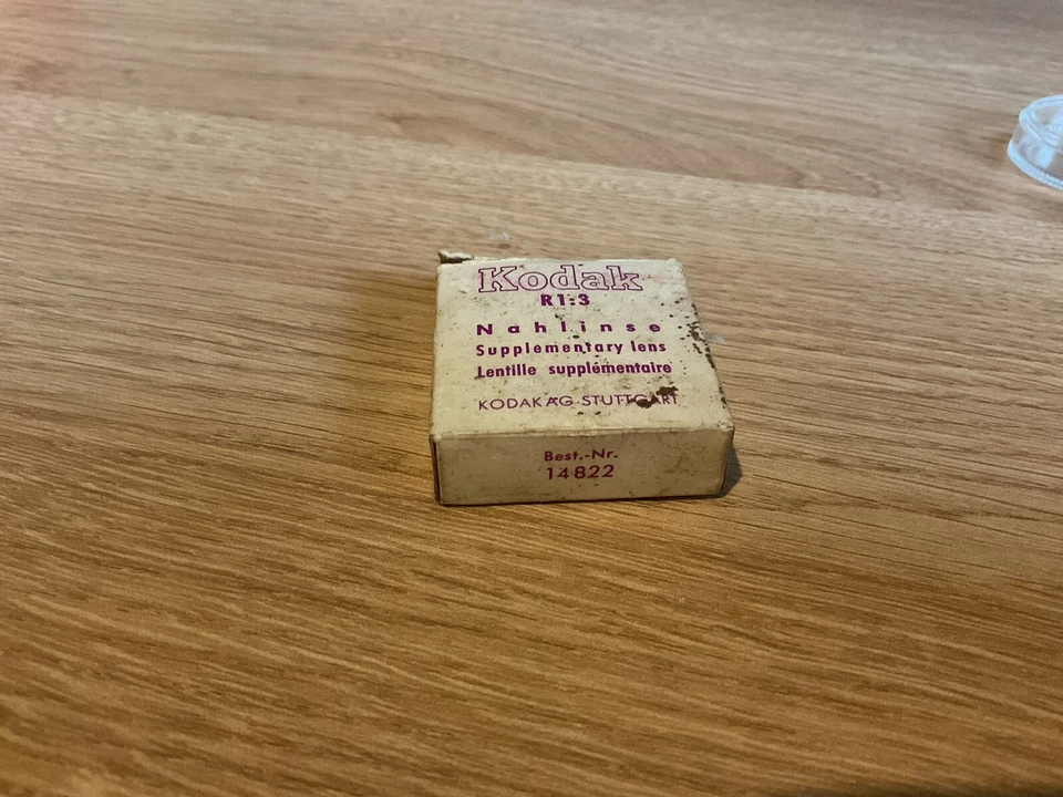 kodak supplementary lens R1:3 32mm with box vintage made in germany - Image 2 of 4
