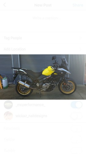 Suzuki DL 650 2017-2019 model 3/4 sports system - Picture 3 of 3