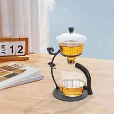 Modern Glass Tea Set Semi-Automatic Drip Pot for Tea Coffee – Lazy Kungfu