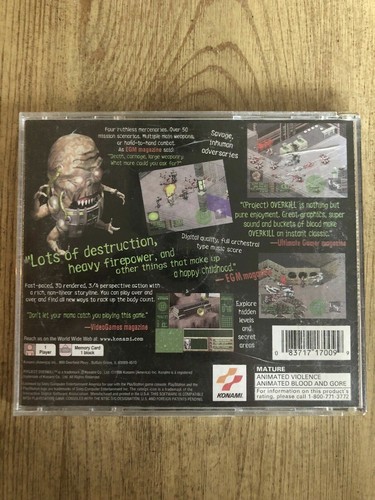 2 PS1 Games: Army Men: World War Land Sea Air & Project Overkill PlayStation 1❤️ - Bild 3 von 3