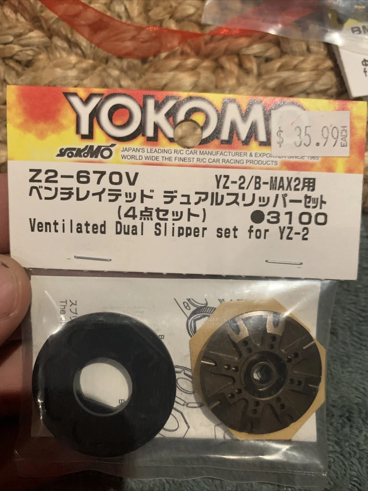 Yokomo yz-2 z2-670v - Juego de zapatillas dobles ventiladas para yz-2 Foto 2 de 4