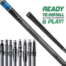 Mitsubishi Tensei 65 AV Raw Blue Stiff Flex Driver Shaft With Adapter & Grip