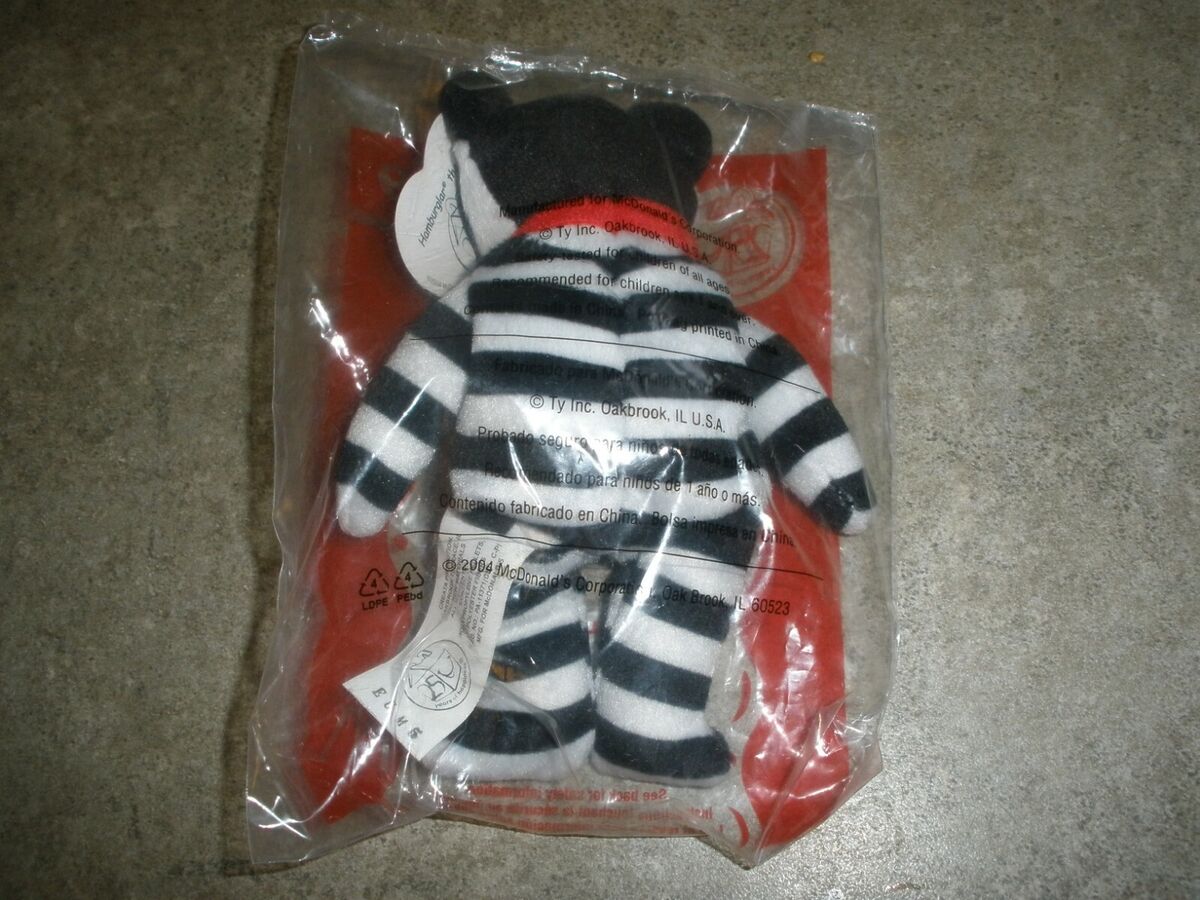 NEW Ty Teenie Beanie Babies Hamburglar The Bear McDonald's NEW Ty Teenie Beanie Babies Hamburglar The Bear McDonald's