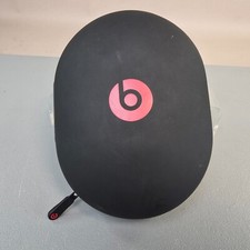 Beats by Dre Studio 2 3 Wireless Headphones Hard Zipper Case Only Black Red 7x5"