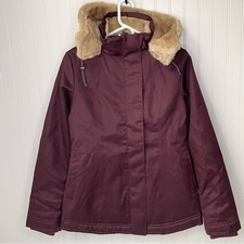 Hoodlamb Ladies Classic Jacket Coat Aubergine Size Small