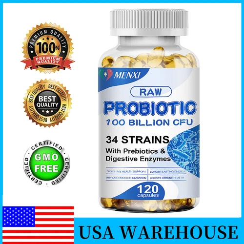 Probiotic Supplement for Healthy Gut Health - With Digestive Enzymes 34 Strains