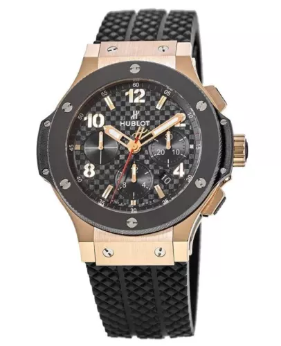 New Hublot Big Bang 44mm 18kt Rose Gold Rubber Strap Men's Watch 301.PB.131.RX